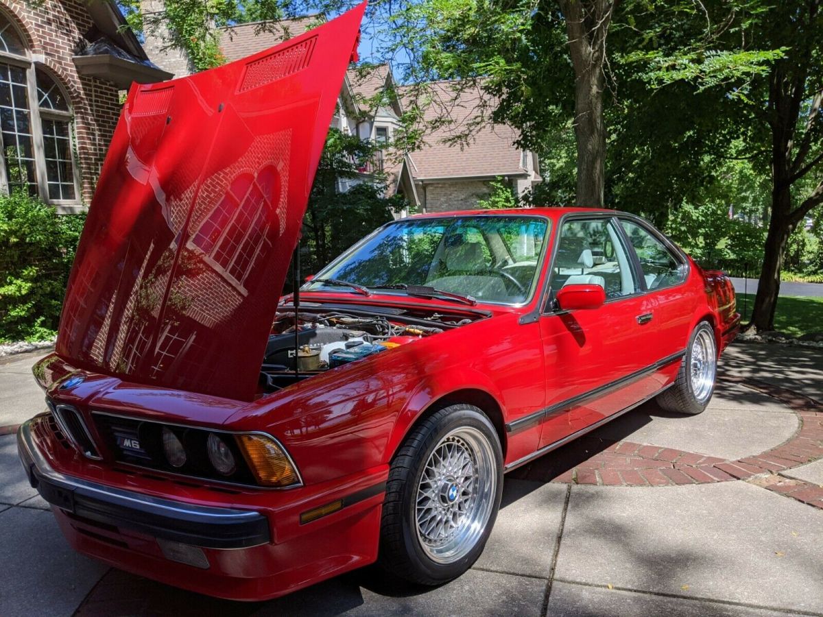 1988 Red BMW M6 Coupe
