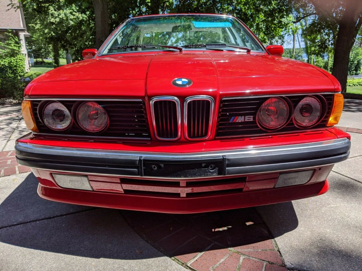 1988 Red BMW M6 Coupe