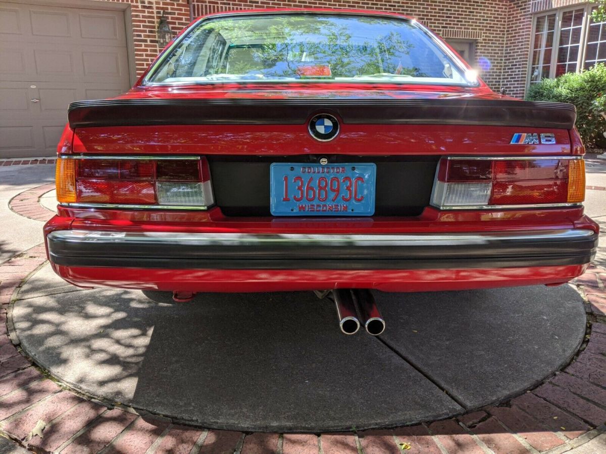 1988 Red BMW M6 Coupe
