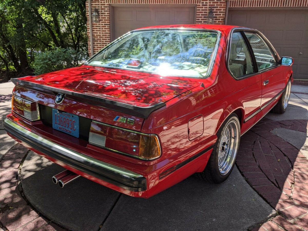 1988 Red BMW M6 Coupe