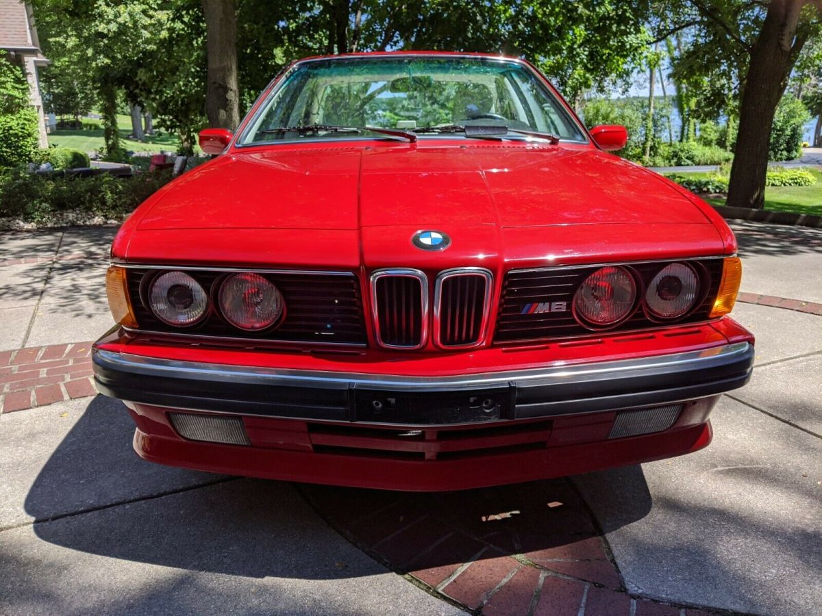 1988 Red BMW M6 Coupe
