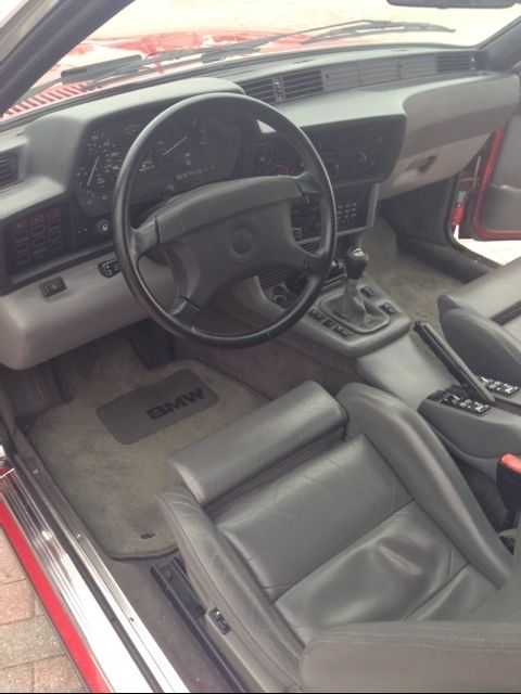 1988 Cinnabar Red BMW M6 Coupe