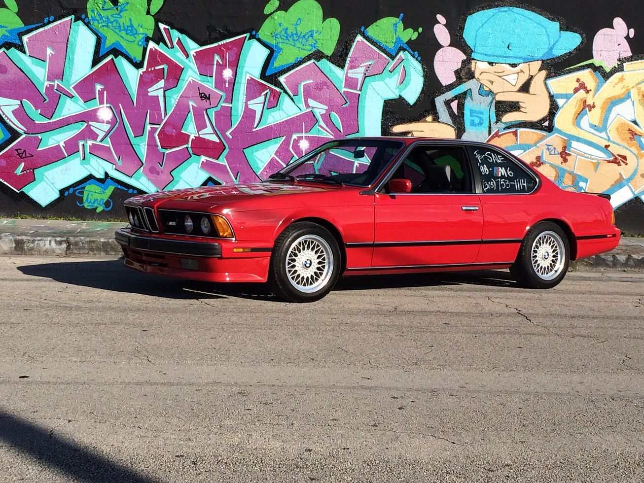 1988 Cinnabar Red BMW M6 Coupe