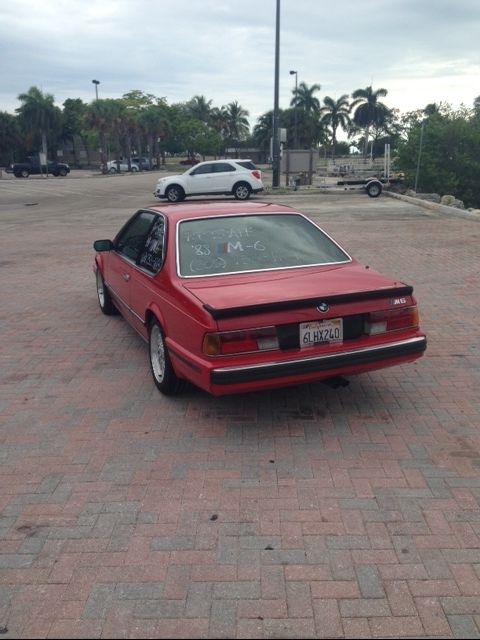 1988 Cinnabar Red BMW M6 Coupe