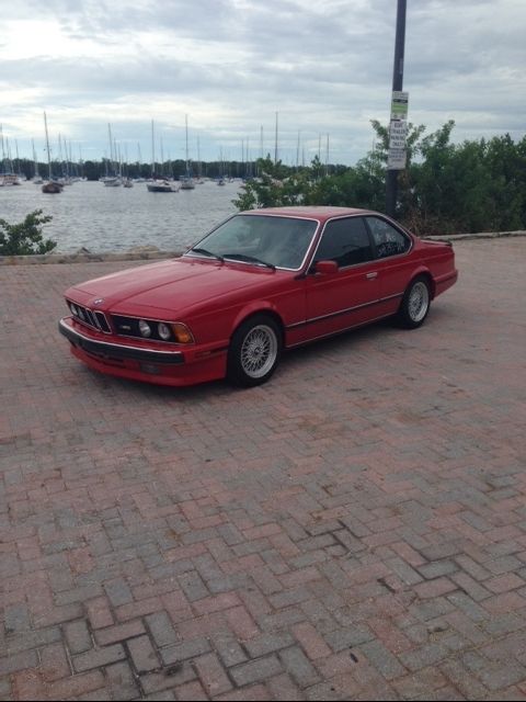 1988 Cinnabar Red BMW M6 Coupe