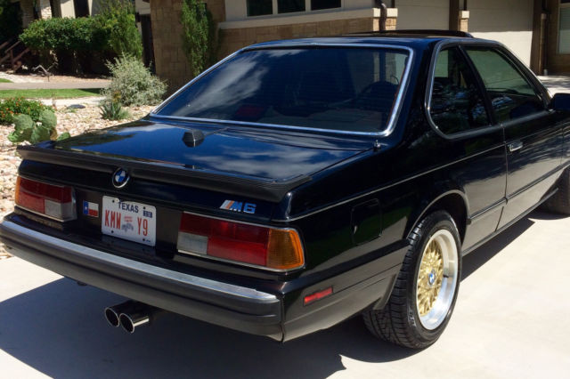 1988 Black BMW M6 Coupe