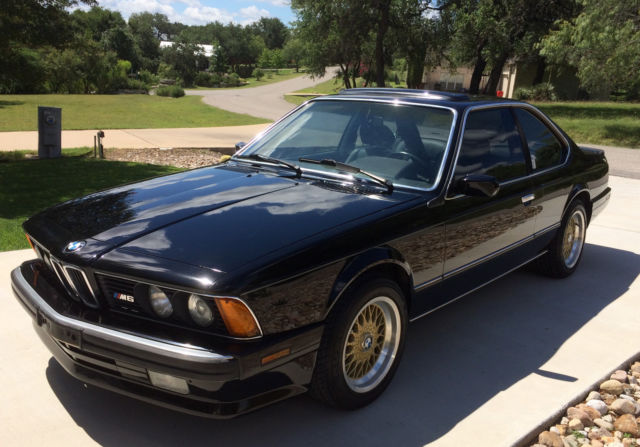 1988 Black BMW M6 Coupe
