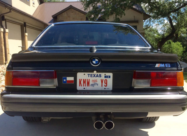 1988 Black BMW M6 Coupe