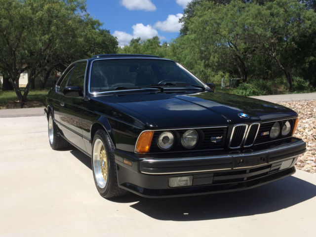 1988 Black BMW M6 Coupe