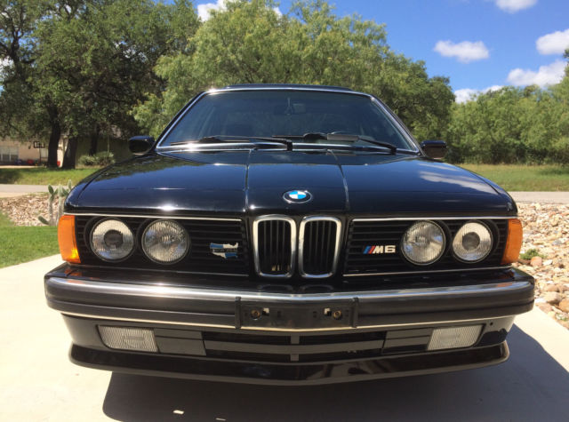 1988 Black BMW M6 Coupe