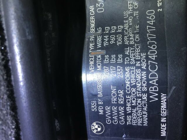 1988 Gray BMW 5-Series