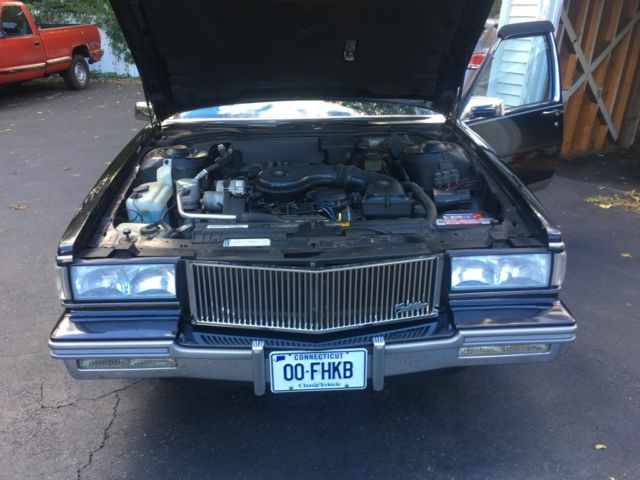 1988 Black Cadillac DeVille Sedan