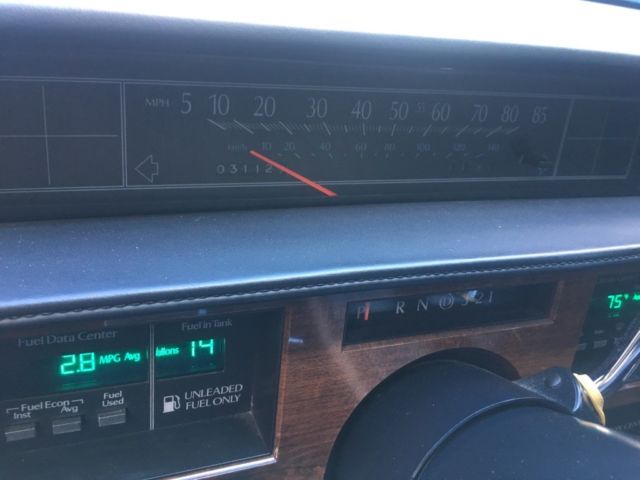 1988 Black Cadillac DeVille Sedan