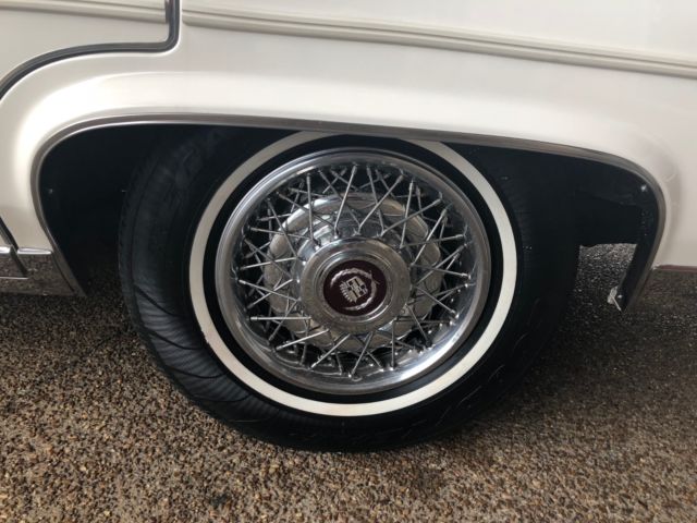 1988 White Cadillac Brougham Sedan