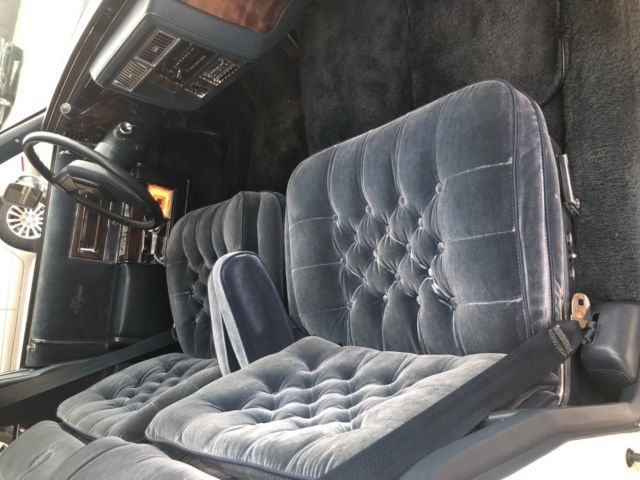 1988 White Cadillac Brougham Sedan