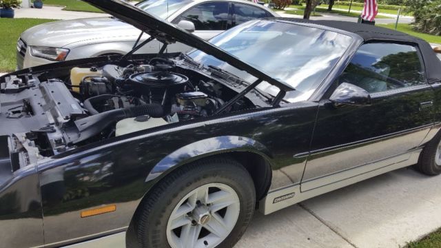 1988 Black Chevrolet Camaro Convertible