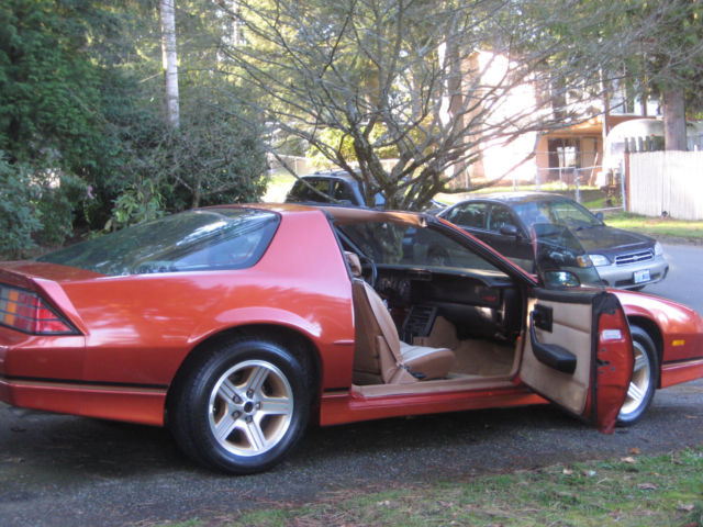 1988 Orange Chevrolet Camaro Coupe