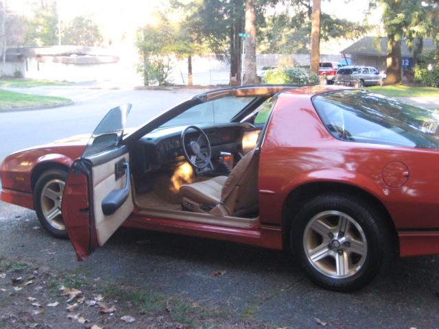 1988 Orange Chevrolet Camaro Coupe