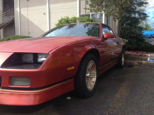 1988 Orange Chevrolet Camaro Coupe