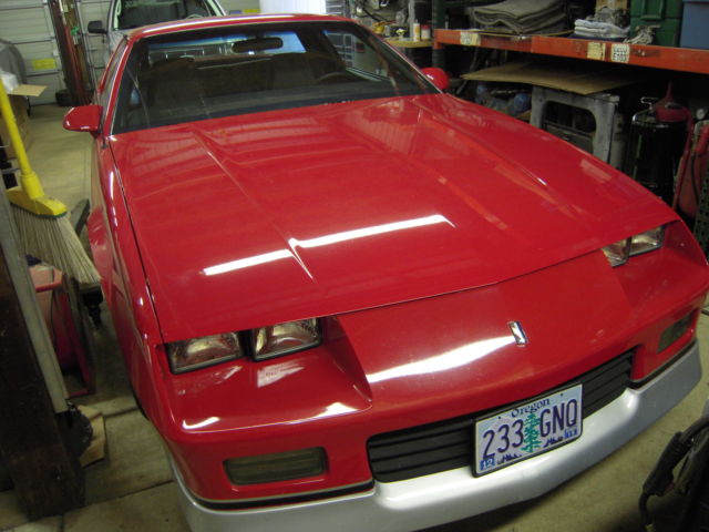 1988 Red Chevrolet Camaro Coupe