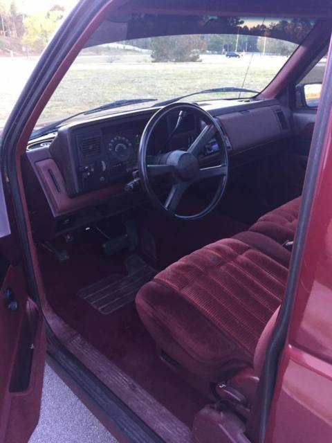1988 Burgundy Chevrolet C/K Pickup 1500