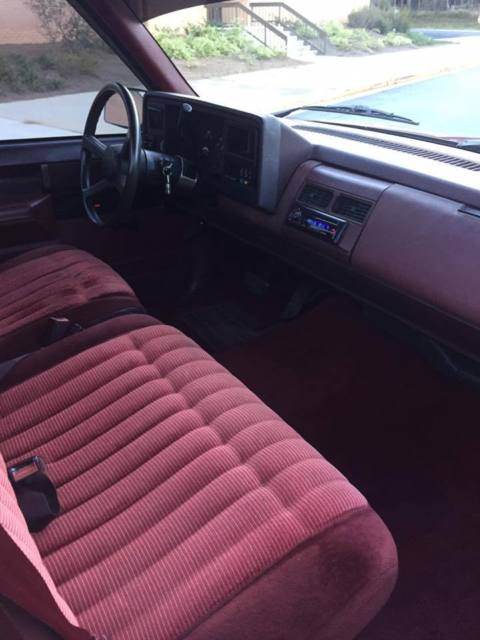 1988 Burgundy Chevrolet C/K Pickup 1500