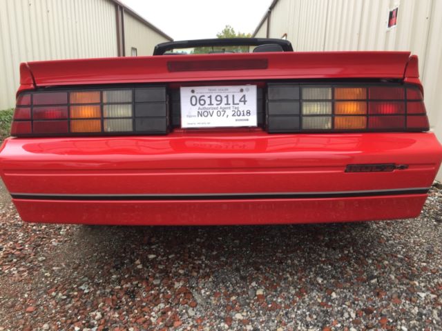 1988 White Chevrolet Camaro Coupe w/ T Tops