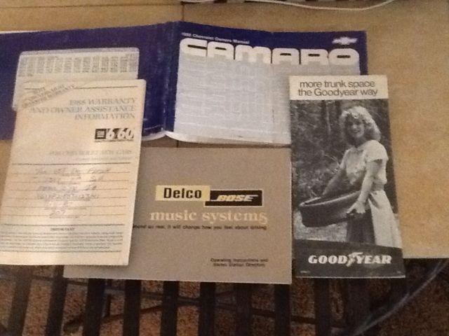 1988 Black Chevrolet Camaro Convertible