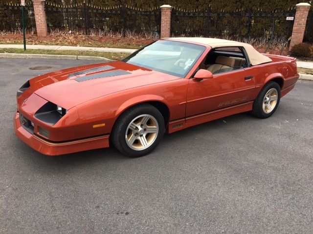 1988 Medium Orange Metallic  Chevrolet Camaro Convertible
