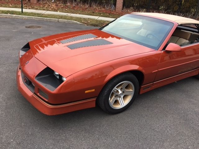 1988 Medium Orange Metallic  Chevrolet Camaro Convertible