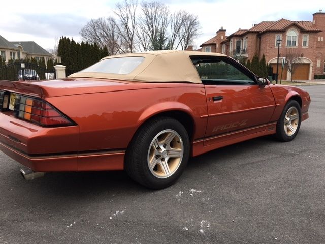 1988 Medium Orange Metallic  Chevrolet Camaro Convertible