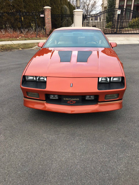 1988 Medium Orange Metallic  Chevrolet Camaro Convertible