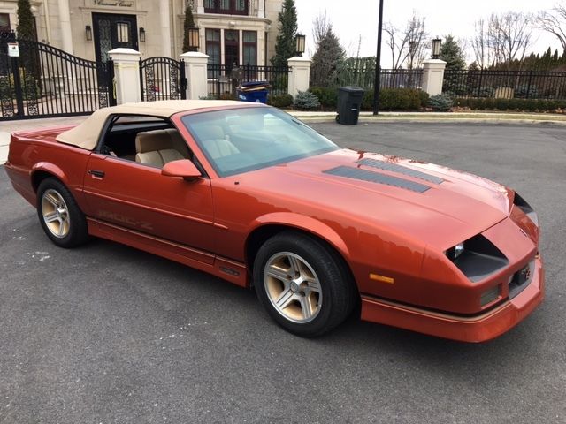 1988 Medium Orange Metallic  Chevrolet Camaro Convertible