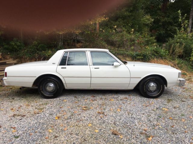 1988 White Chevrolet Caprice Coupe