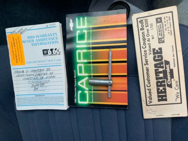 1988 Blue Chevrolet Caprice Wagon