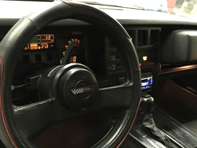 1988 Burgundy Chevrolet Corvette Convertible