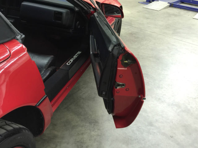 1988 Burgundy Chevrolet Corvette Convertible