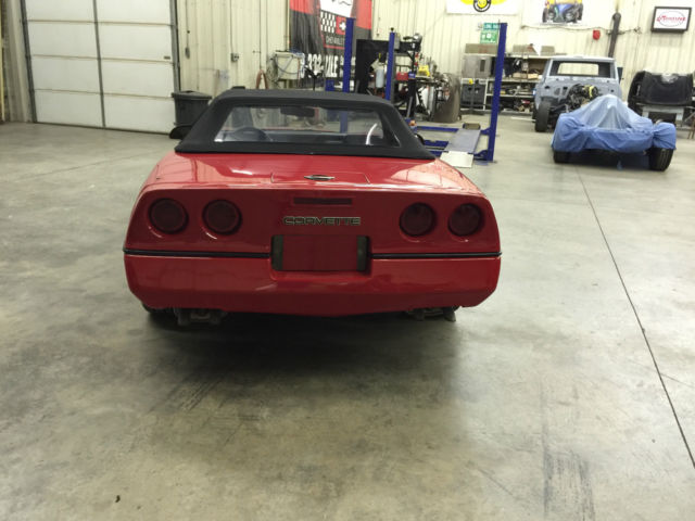 1988 Burgundy Chevrolet Corvette Convertible