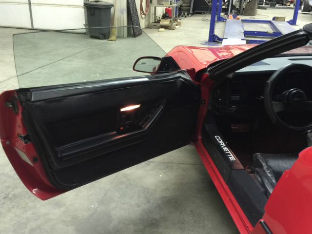 1988 Burgundy Chevrolet Corvette Convertible