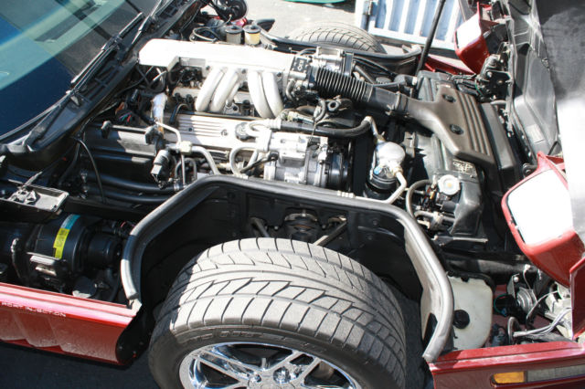 1988 Red Chevrolet Corvette Convertible