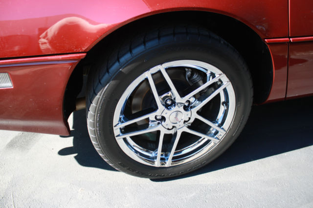 1988 Red Chevrolet Corvette Convertible