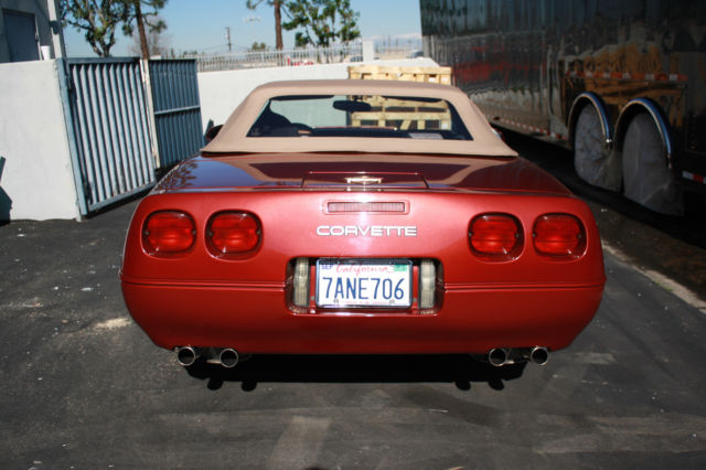 1988 Red Chevrolet Corvette Convertible