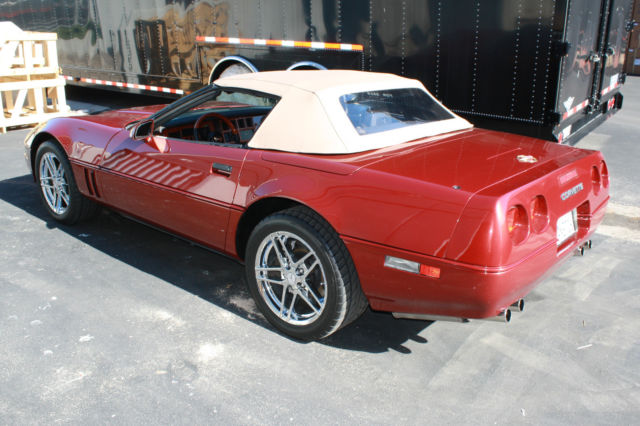 1988 Red Chevrolet Corvette Convertible