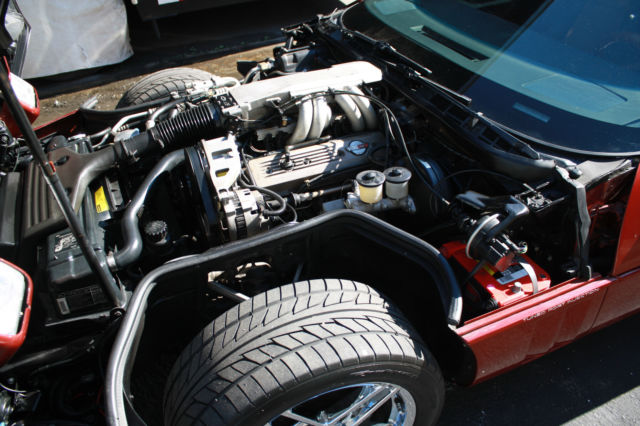 1988 Red Chevrolet Corvette Convertible
