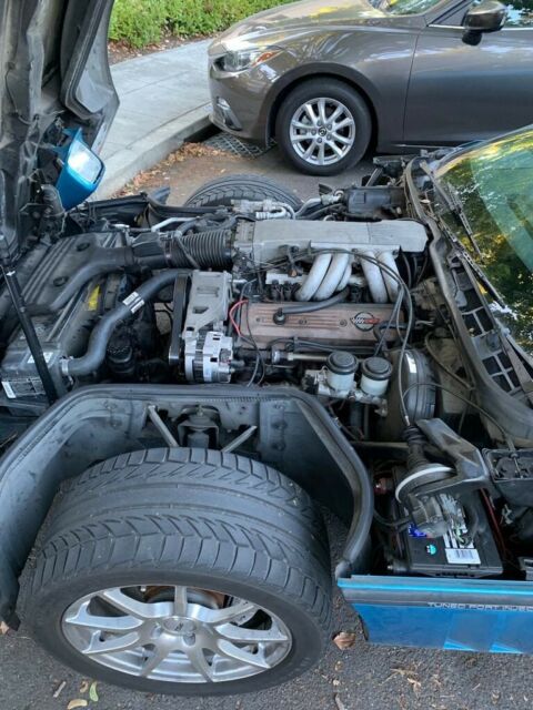 1988 Blue Chevrolet Corvette Coupe