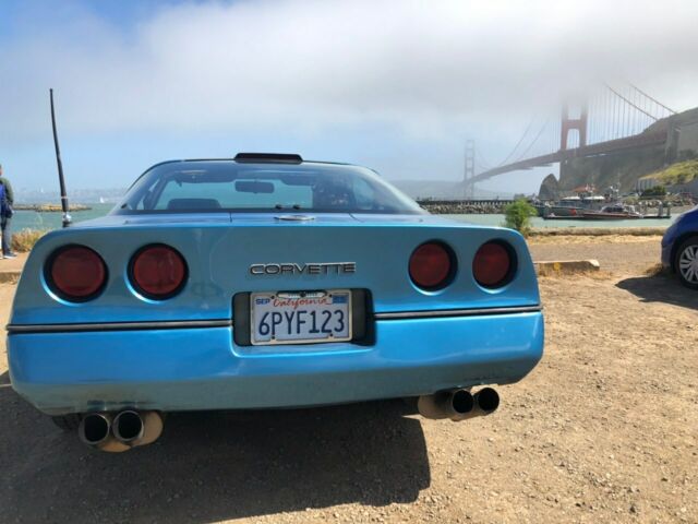 1988 Blue Chevrolet Corvette Coupe