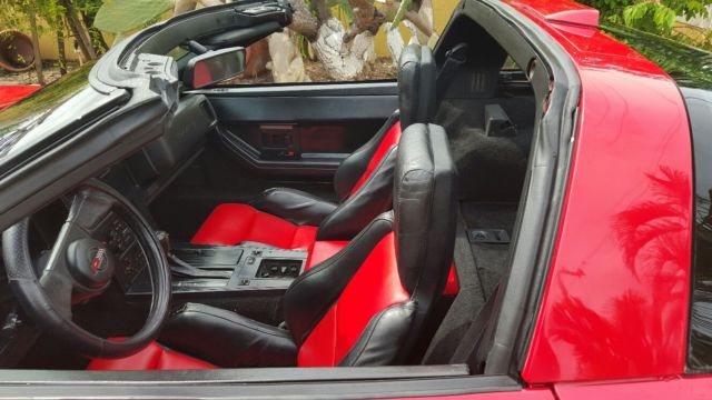 1988 Red Chevrolet Corvette