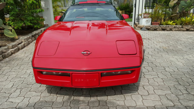 1988 Red Chevrolet Corvette