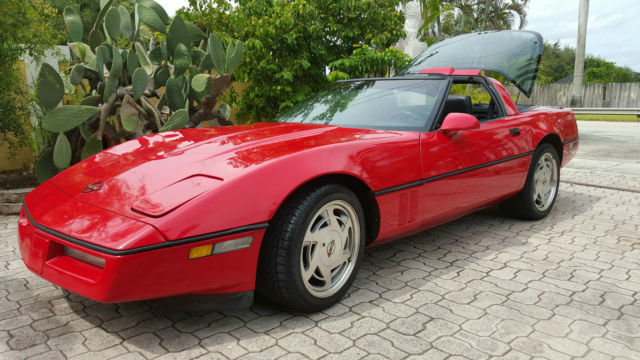 1988 Red Chevrolet Corvette