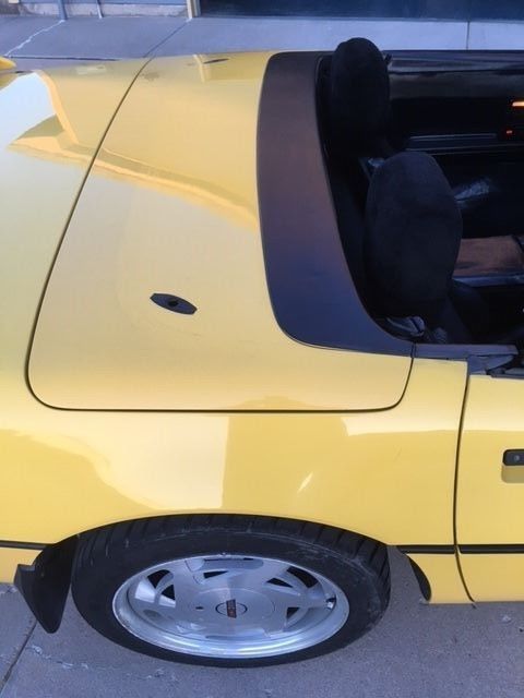 1988 Yellow Chevrolet Corvette Convertible